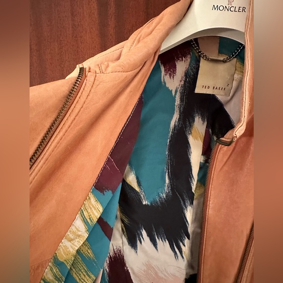 Camel 100% leather jacket by Ted Baker - Picture 5 of 16